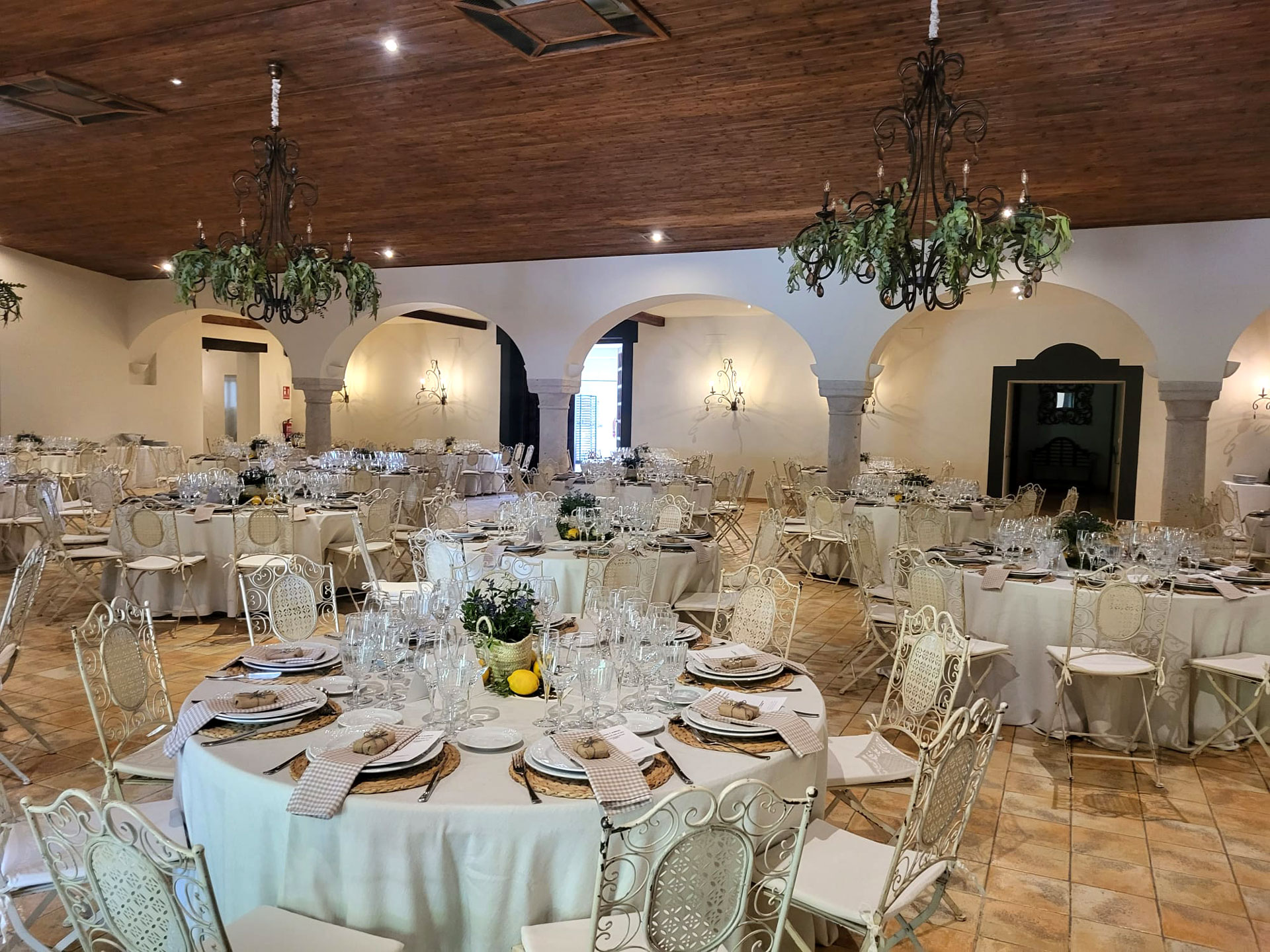 Salón de la Lastra de Hacienda Los Frailes de San Alberto